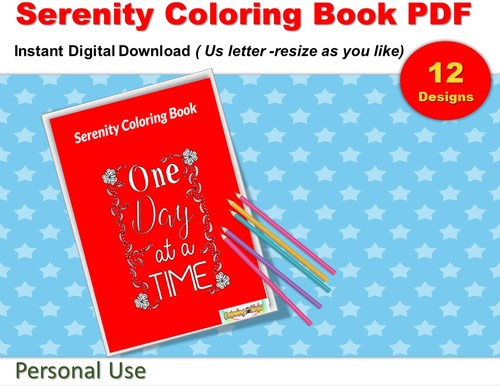 Product picture Serenity Coloring Book Printable Adults Pdf